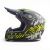 Dětská cross helma DIRT,žlutá fluo XL