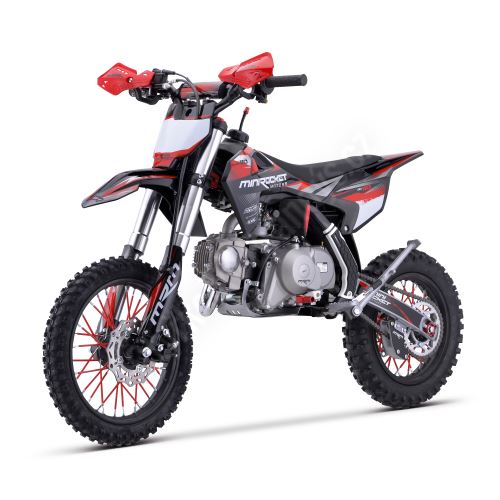 Pitbike MiniRocket DK110 14/12 řazení bez spojky poloautoma, el startér, sedlo 70cm černý (5)